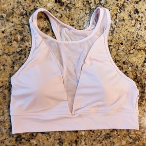 Light pink sports bra